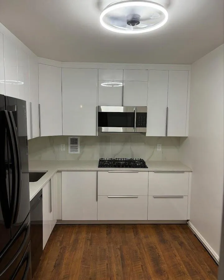 Renovated kitchen with quartz countertops in Five Corners